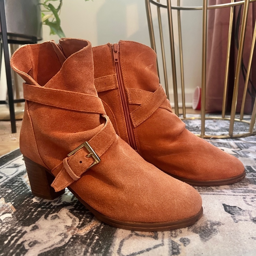 Free People Matisse Harper Suede Leather Ankle Boots Women’s Size 7 - Picture 2 of 10